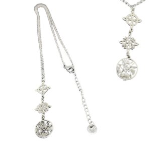 Colar 3 proteções aço inox