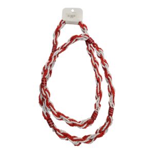 Braja Imperial Missangão Branco Vermelho