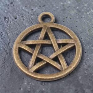 Pendente Pentagrama Bronze 1,7 x 2,5 cm