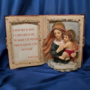 Imagem Religiosa “Amor de Mãe” – Nossa Senhora com Menino