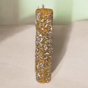 Vela de Favo de Mel com Sálvia e Ruda – Proteção e Abertura de Caminhos