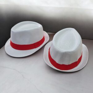 Chapéu do Senhor Zé Pelintra – Branco com Fita Vermelha