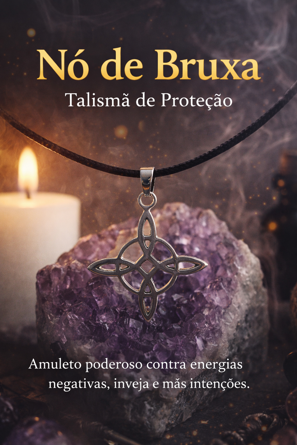 Colar Nó de Bruxa – Talismã de Proteção