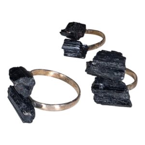 Anel Prata lei com Turmalina