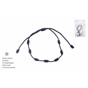 Pulsera 7 nós preta