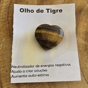 Coração Olho Tigre 2.5cm