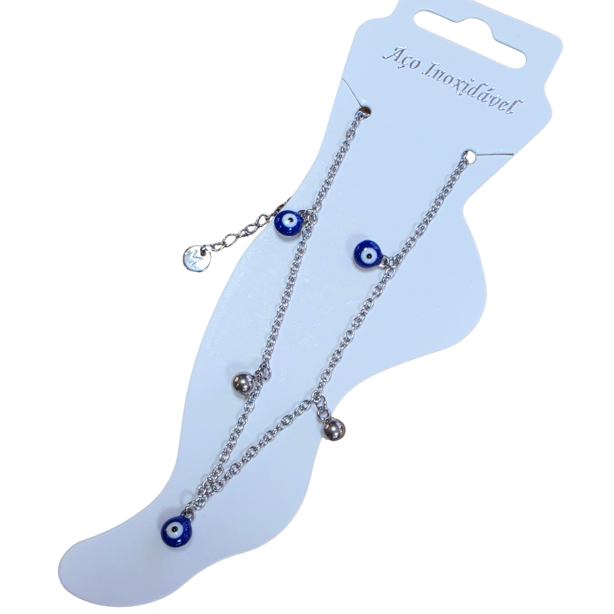 Pulseira Olho Grego em Aço Inoxidável