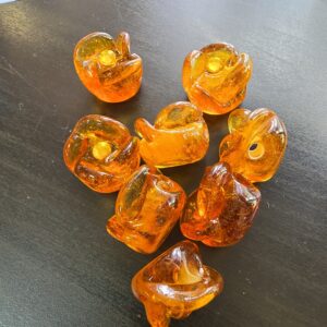 Firma Rosa Cristal laranja grande