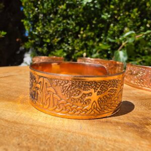 Pulseira de Cobre Árvore da Vida Ajustável