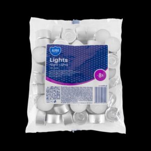 Vela Rechaud Branca 8 Horas – Pack 50 Unidades