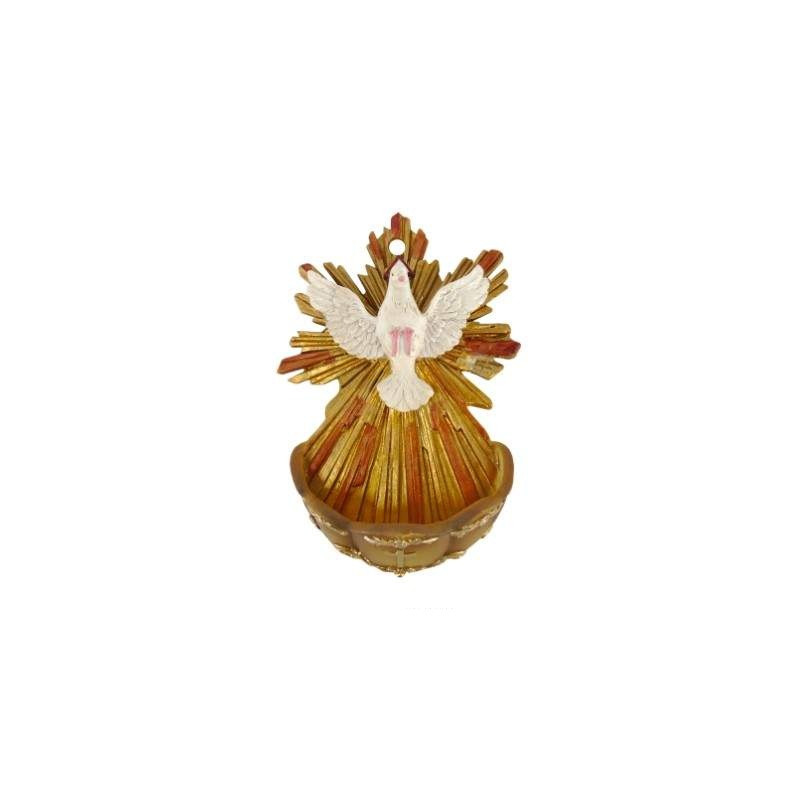 Pia de Água Benta com Espírito Santo – 15 cm
