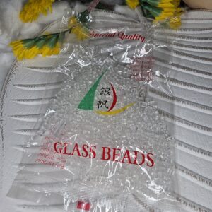 Missangas Cristal Quadradas 200g