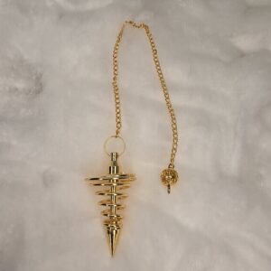 Pendulo Espiral Dourado
