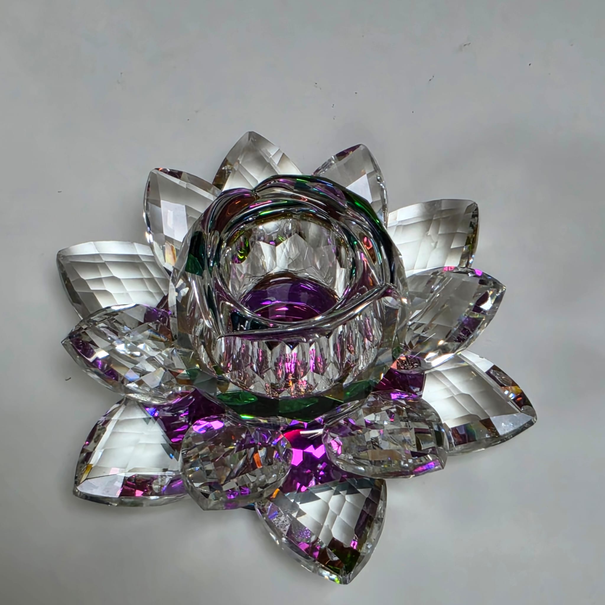 Flor de Lótus em Cristal para Vela – 9,5 x 5 cm - Image 2