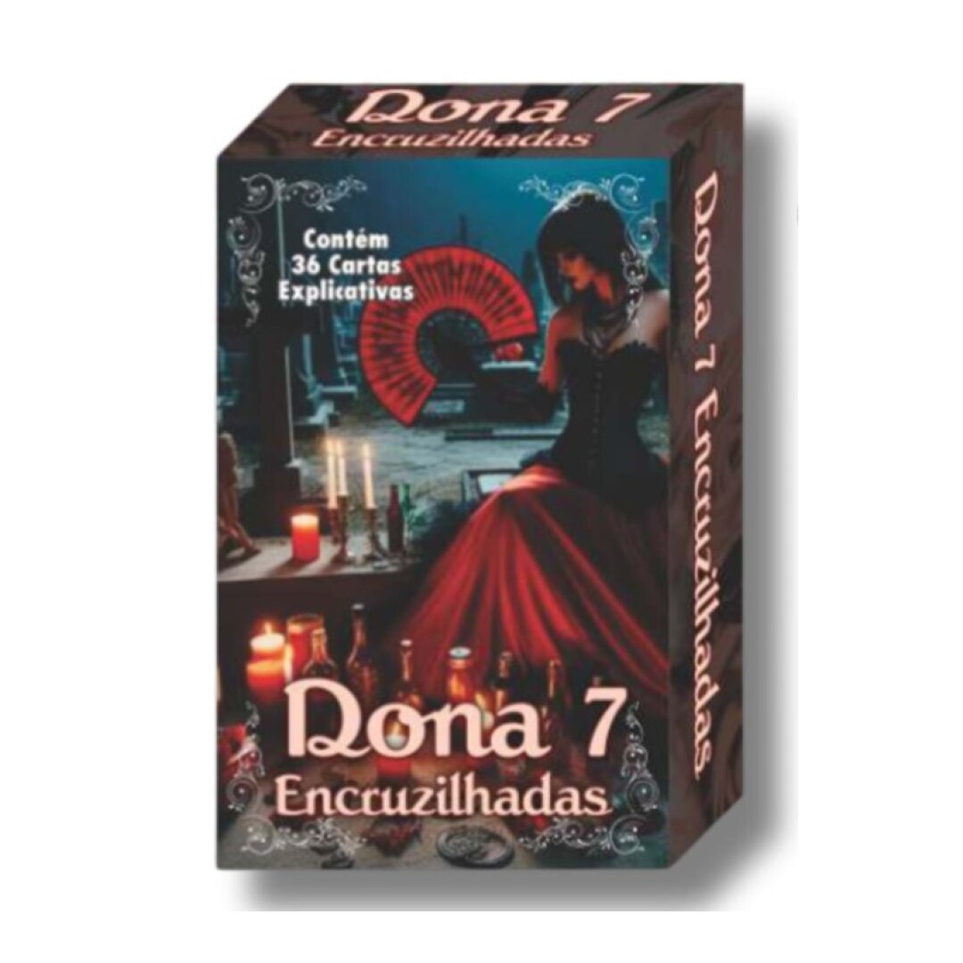 Baralho Dona 7 Encruzilhadas – 36 Cartas Explicativas