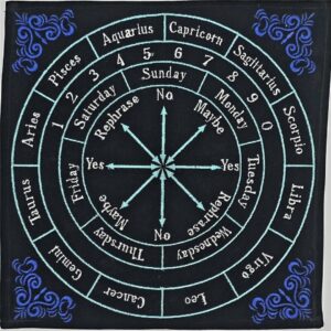 Toalha Radiestesia com Pêndulo – Signos, Dias, Números e Respostas