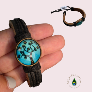 Pulseira com símbolo árvore da vida