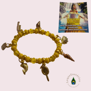 Pulseira Oxum com Berloques – Amor, Autoestima e Prosperidade