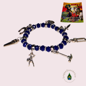 Pulseira Ogum com Berloques – Proteção, Força e Abertura de Caminhos