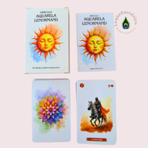 Oráculo Aquarela Lenormand – 36 Cartas + Livreto Explicativo