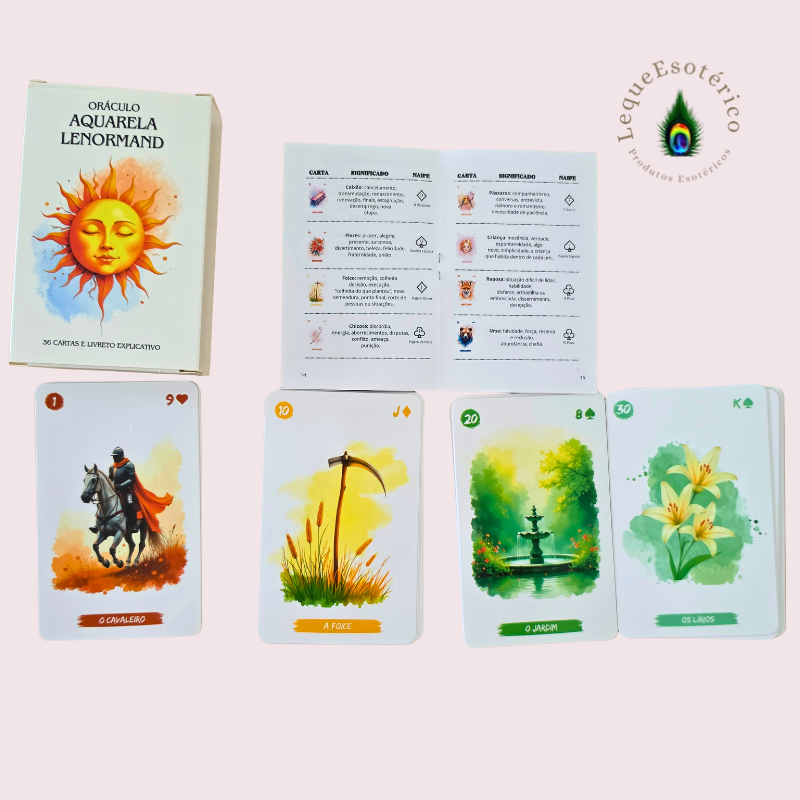 Oráculo Aquarela Lenormand – 36 Cartas + Livreto Explicativo - Image 2