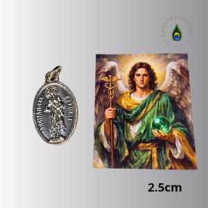Medalha S. Rafael c estampa 2.5cm