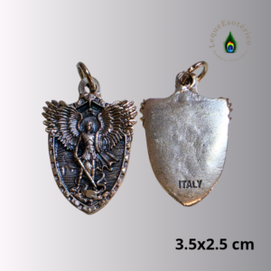 Pendente São Miguel Arcanjo Escudo – 3,5 × 2,5 cm | Proteção