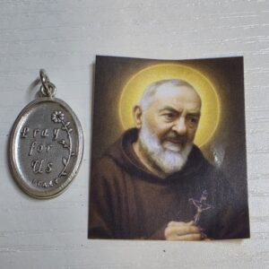 Pendente Padre Pio com Imagem | Fé e Devoção