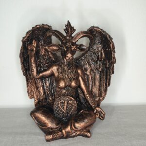 Estátua Baphomet Efeito Bronze – 14 cm