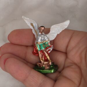 São Miguel Arcanjo em Chumbo Pintado – 5 cm