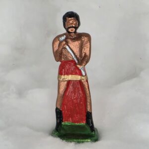 Exu em Chumbo Pintado à Mão – 5 cm