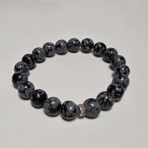 Pulseira de Obsidiana Nevada Natural 8 mm