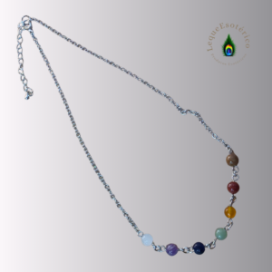 Colar 7 Chakras em Prata de Lei com Pedras Naturais
