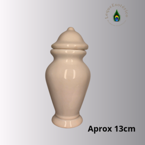 Quartinha Branca 13 cm – Recipiente Ritual para Altar