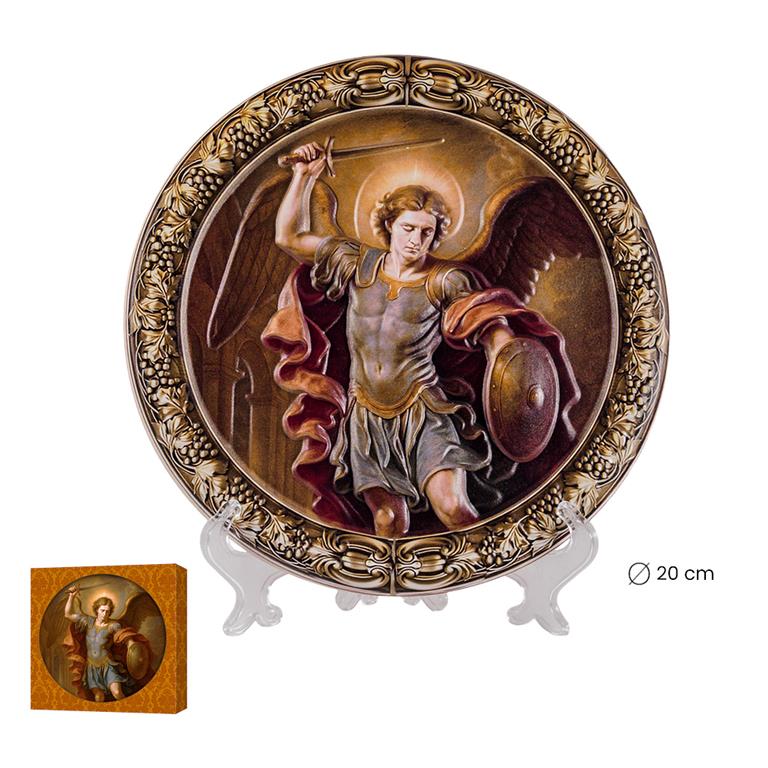 Prato Decorativo São Miguel Arcanjo 20 cm - Image 2