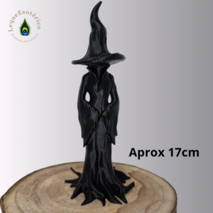 Figura de Bruxa Preta – 17 cm | Decoração Mística e Esotérica
