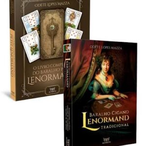 Conjunto de Odete Lopes Mazza com O Livro Completo do Baralho Petit Lenormand e Baralho Cigano Lenormand Tradicional
